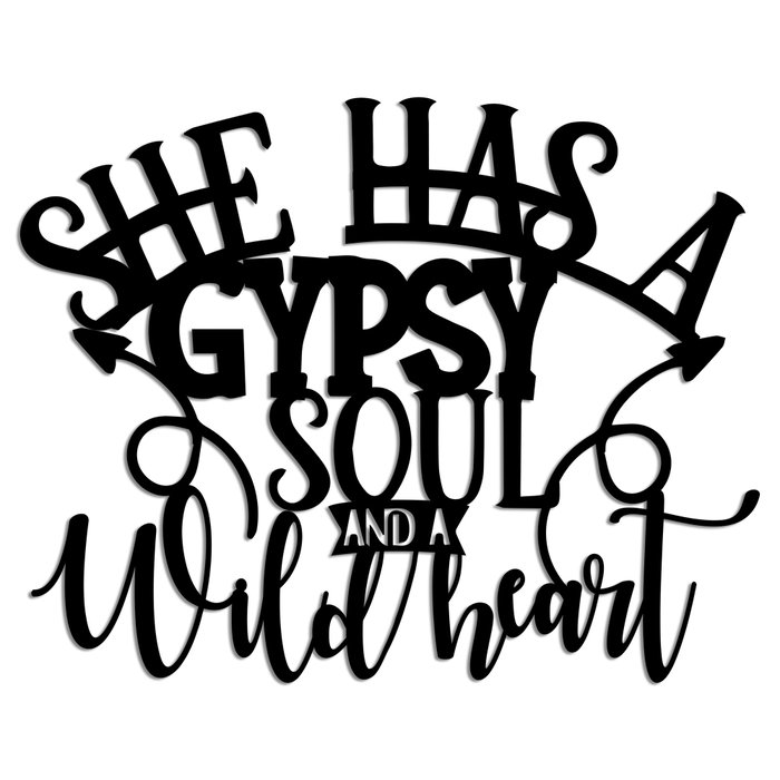 Wallity Gypsy Soul Escultura de Pared Negra Wallity Gypsy Soul Escultura de Pared Negra